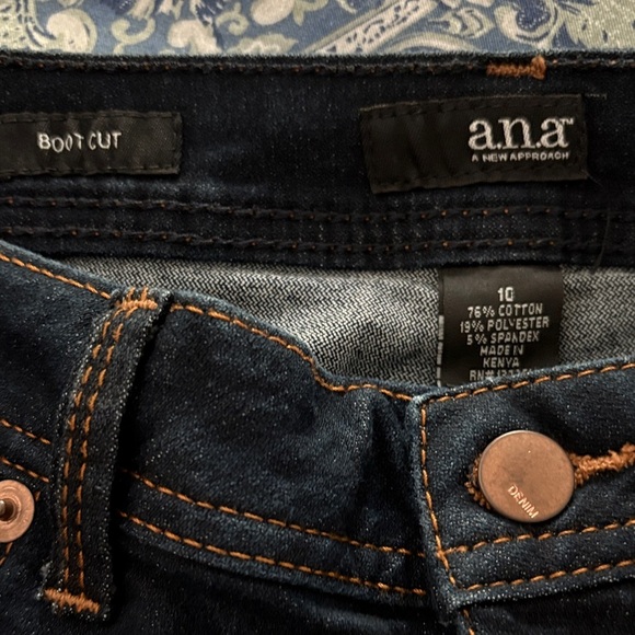 a.n.a Women's Dark Navy Boot Cut Jeans - Picture 3 of 5